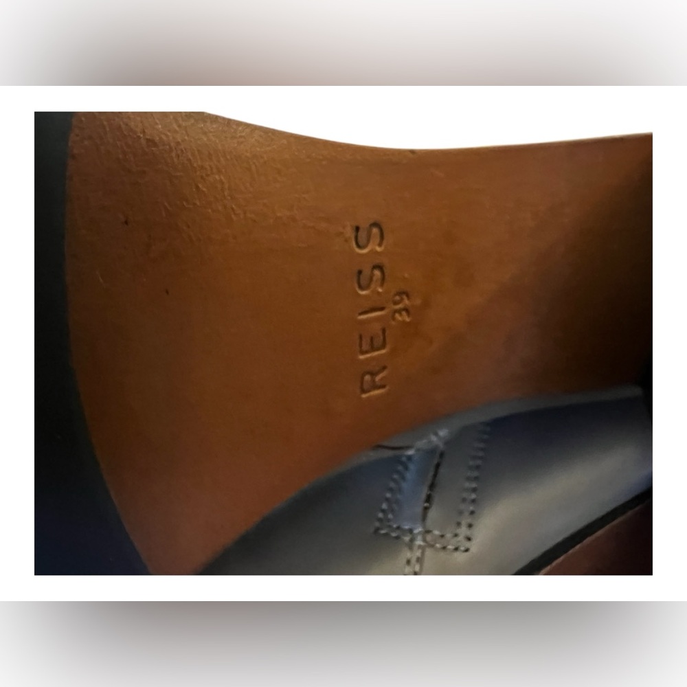 Reiss Casey Square Toe Boot Sz 39 / 8.5 in Camel color - Picture 14 of 15